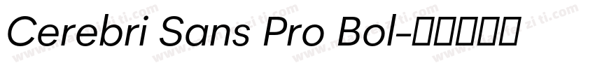 Cerebri Sans Pro Bol字体转换